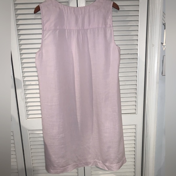 J.Jill Love Linen dress powder pink shift midi Large - Picture 5 of 8